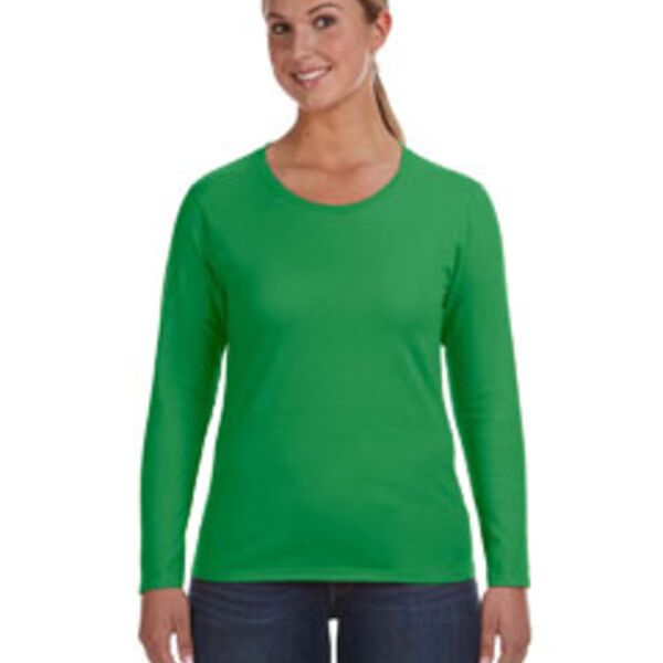 Ladies' Lightweight Long-Sleeve T-Shirt Thumbnail