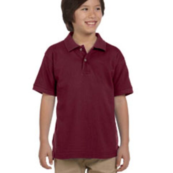 Youth 6 oz. Ringspun Cotton Piqué Short-Sleeve Polo Thumbnail